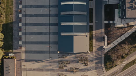 aerial view of modern urban complex
