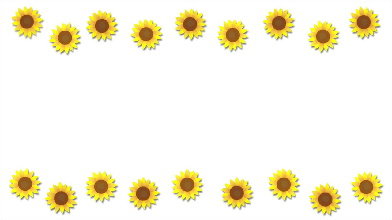 animación de girasol