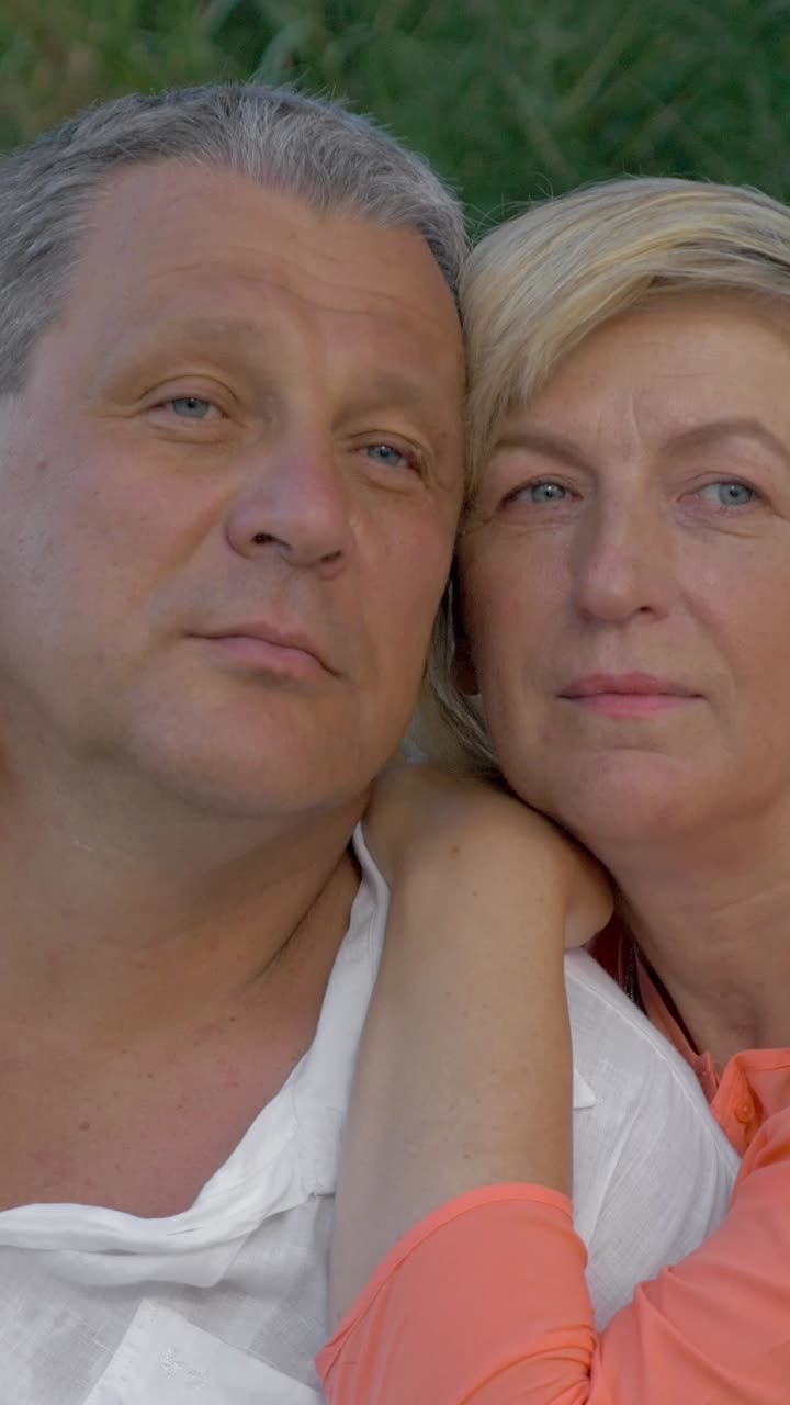 Portrait of a Loving Elderly Couple