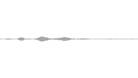 a simple black on white audio waveform equalizer animation