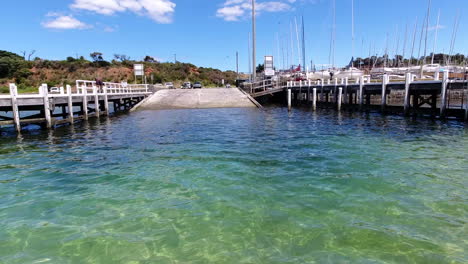 Approaching-boat-ramp-with-stunning-drone-shots