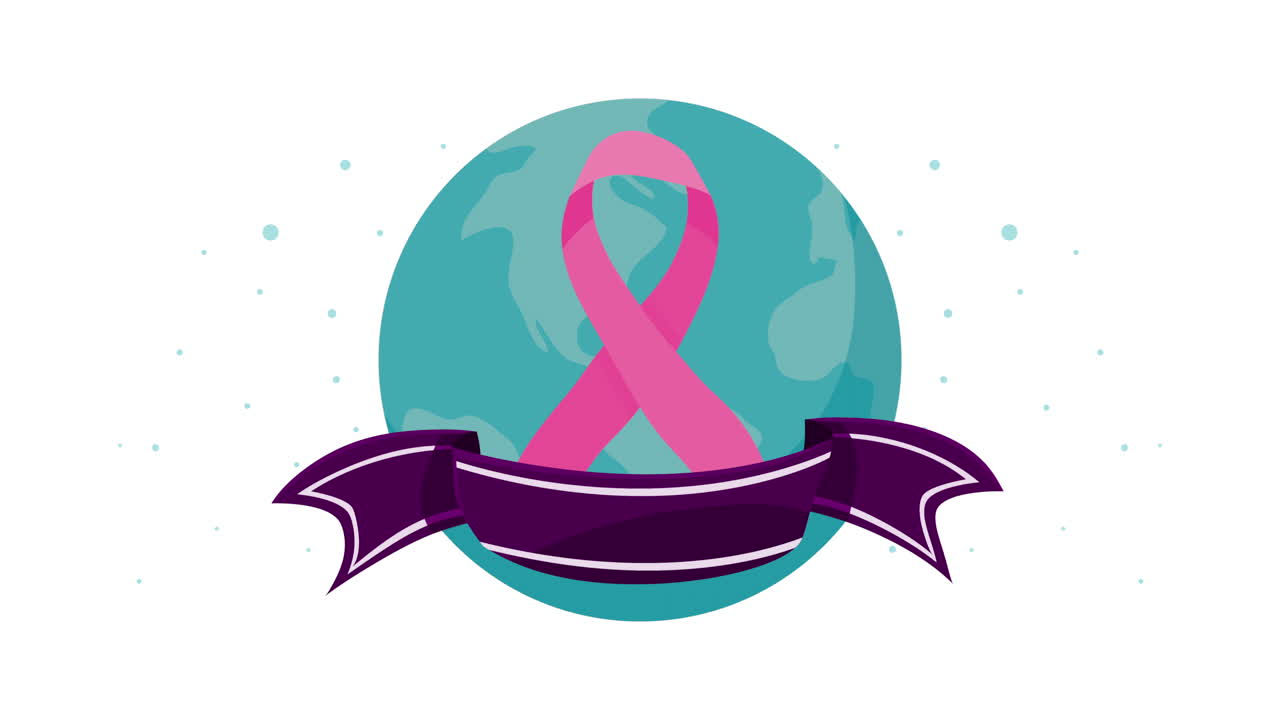 유방암 리본 캠페인 애니메이션