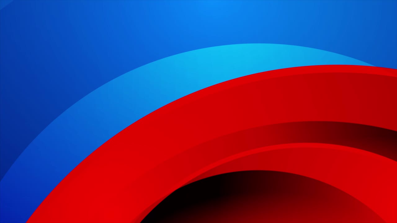 Abstract blue red geometric wavy motion background