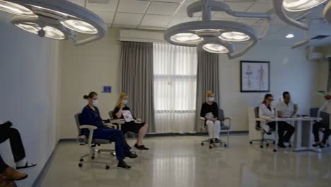 hospital waiting room and consultation