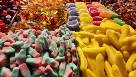 colorful candy assortment display