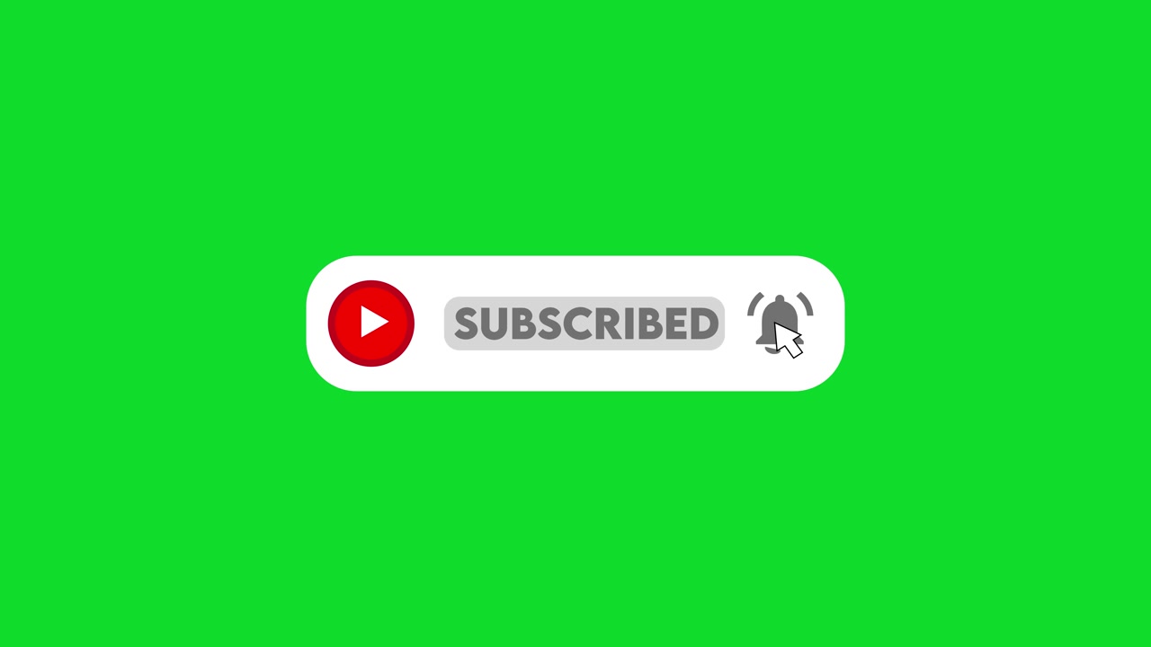 Youtube Subscribe Button with Mouse Click Animation