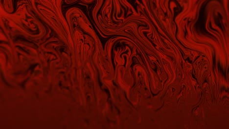 macro abstract shot of flowy lines and curves in deep red color