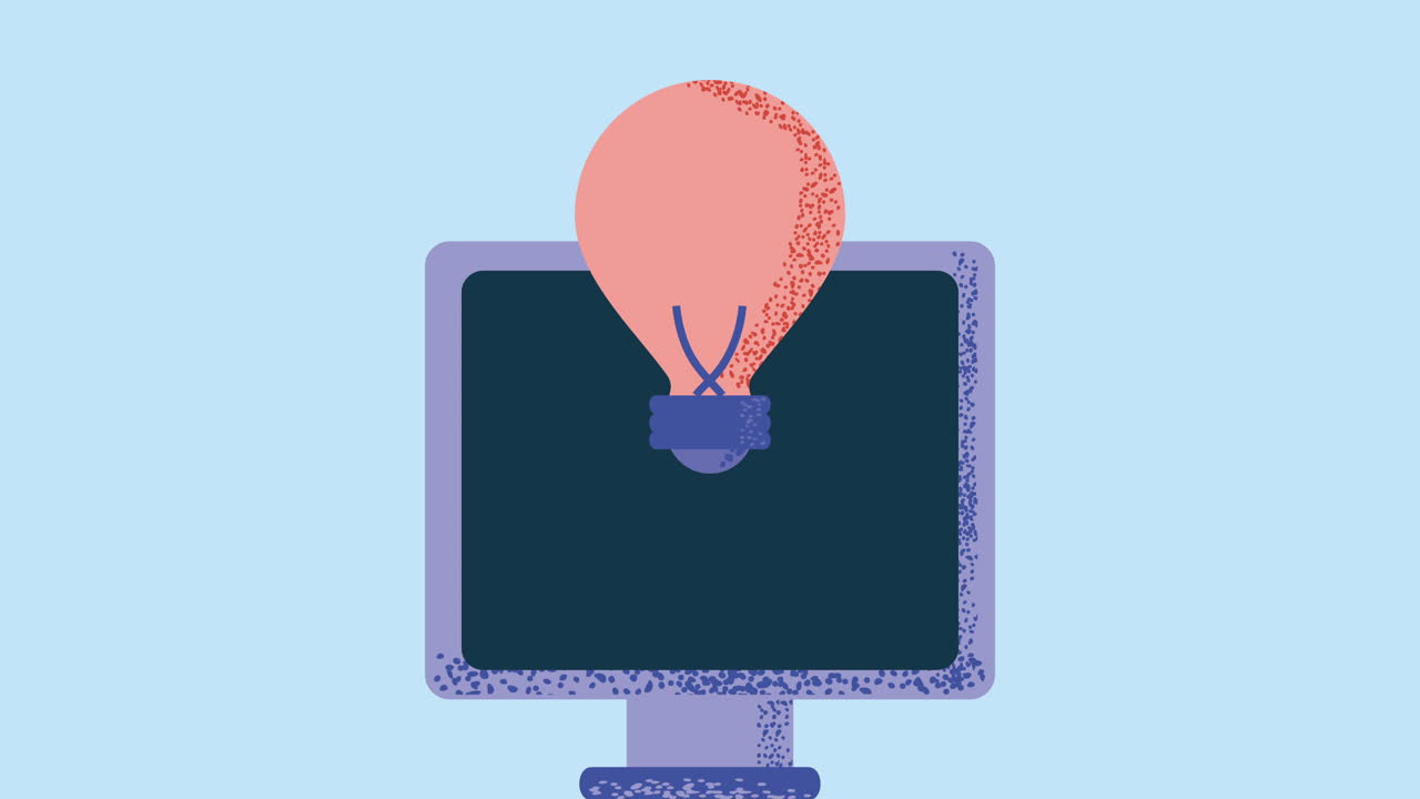 computadora con bombilla