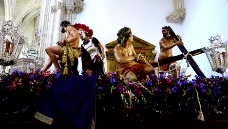 interior of the monastery of san juan de los reyes.