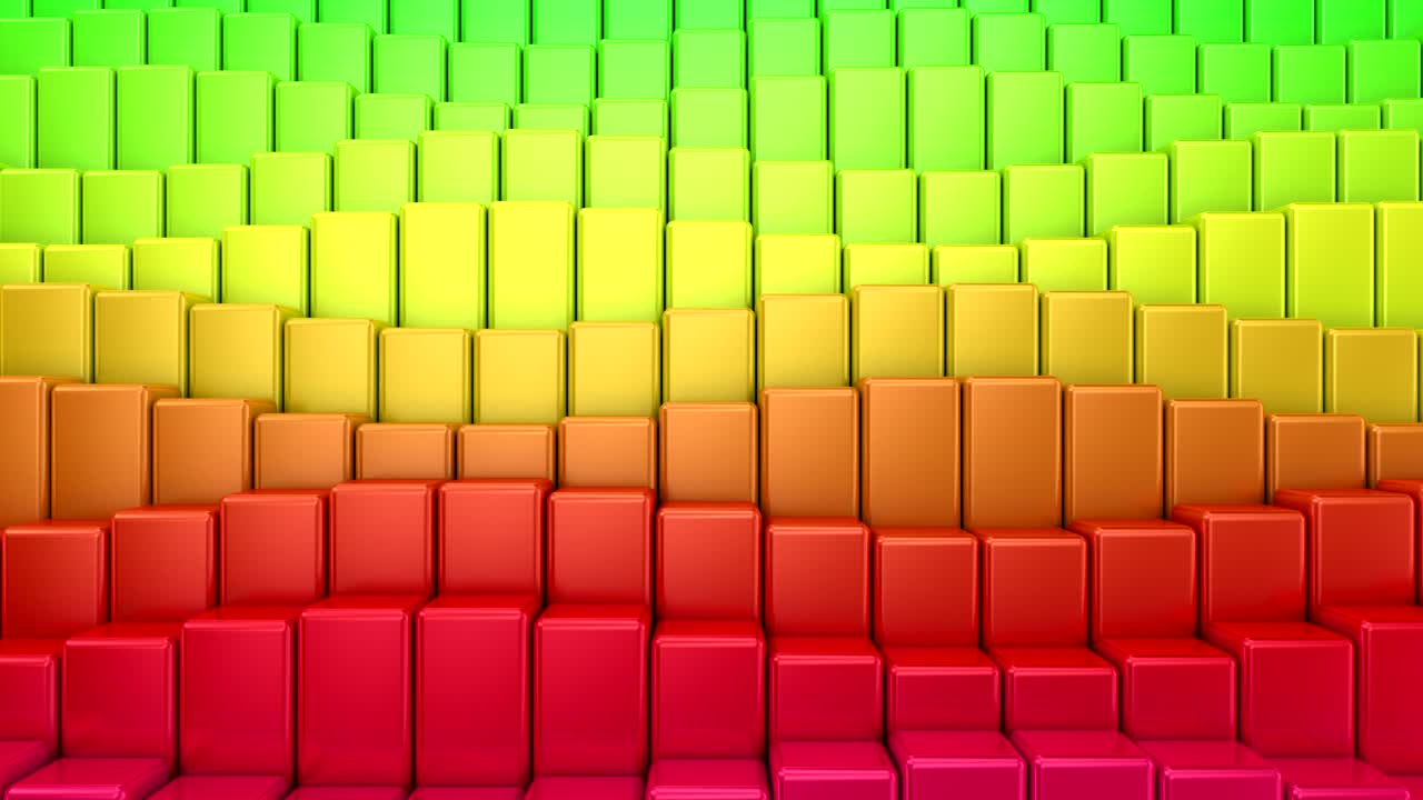 las cajas forman una onda