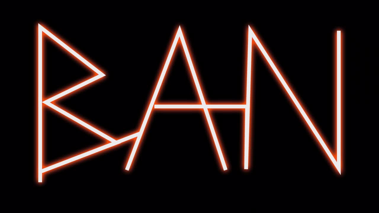 animación de la prohibición de los letreros de neón.