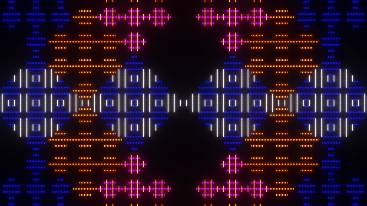 mosaico de píxeles de fondo de neón abstracto