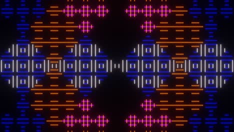 mosaico de píxeles de fondo de neón abstracto