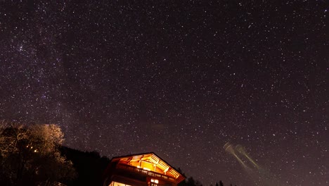 4k startrail around polaris fixe, south tyrol, bolzano, merano, italy