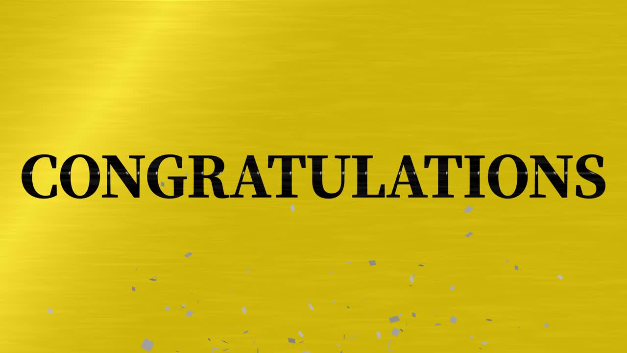 축하 메시지 텍스트 애니메이션 모션 그래픽