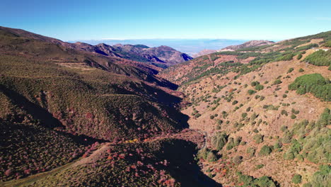 aerial riser reveals largest ski slope in spain; sierra nevada, granada