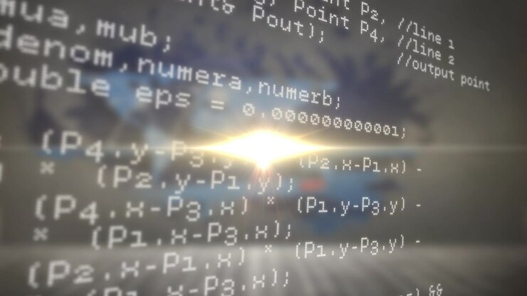 Animation of light spots over data processing