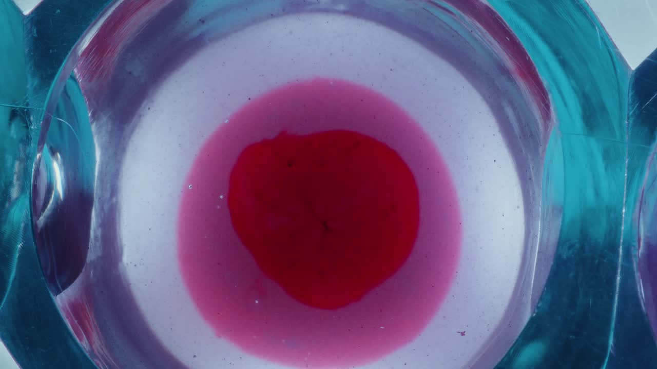 Chemical Reaction between Blood and Colorless Liquid in Test Tube