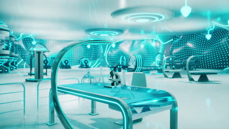 futuristic science laboratory