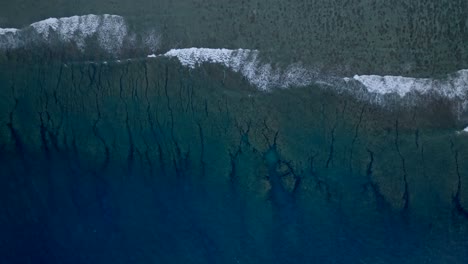 Riffmuster,-Gefilmt-Mit-Einer-Drohne,-Insel-Réunion