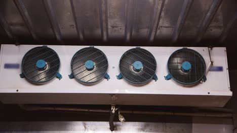 powerful fans inside an industrial refrigerator 1