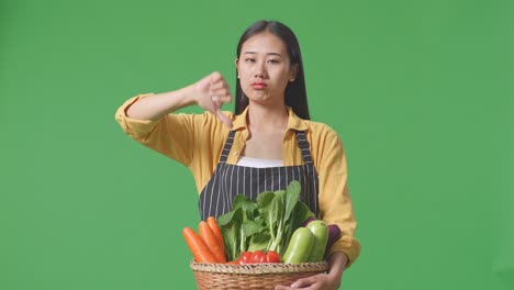 채소에 대한 여성의 불쾌감