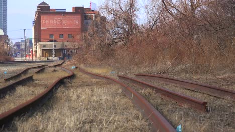 establishing shot of the industrial skyline of cleveland ohio 6