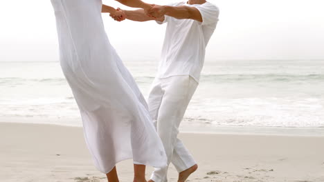 couple moving in a circle