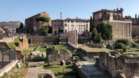 vista de la ciudad vieja de roma, italia