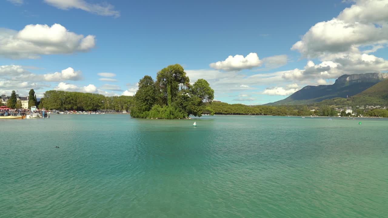 A glacial Annecy lake, dubbed &ldquo;the purest lake in Europe, formed 15,000 years ago by melting ice from the Alps