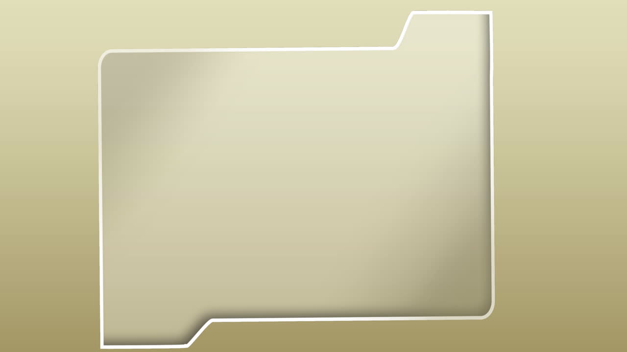 Animation of folder icon against copy space on grey gradient background