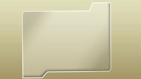 animación del icono de la carpeta contra el espacio de copia en un fondo de gradiente gris