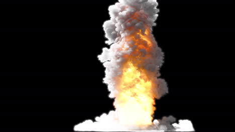 efecto visual de la explosión