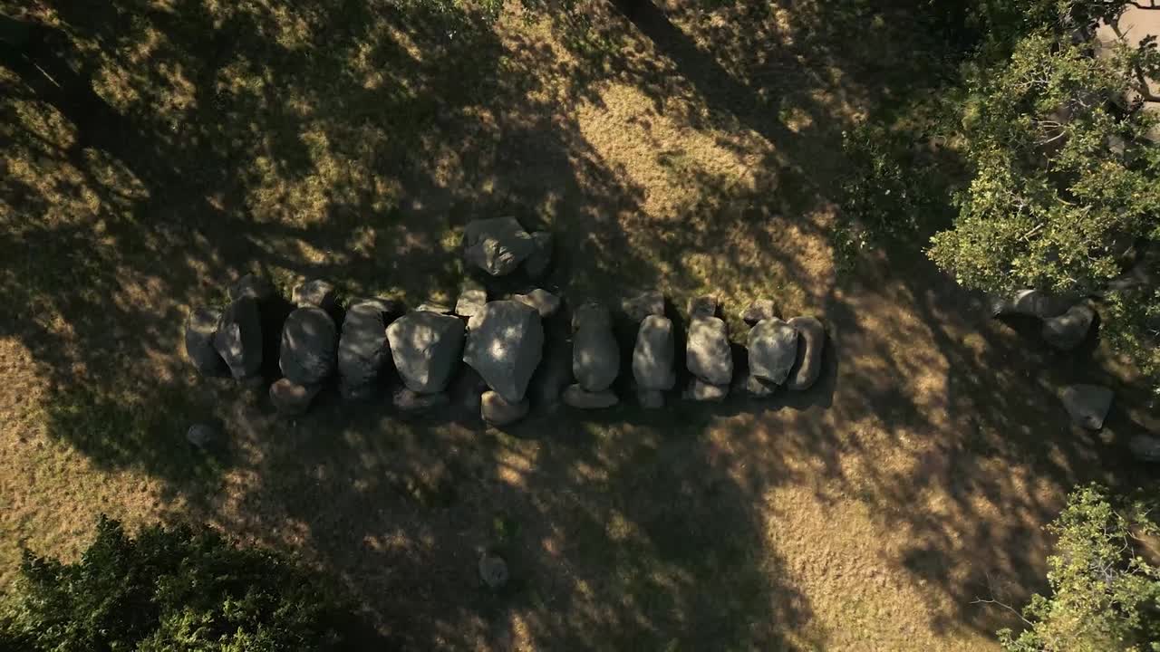 메갈리트 유적지 의 공중 사진