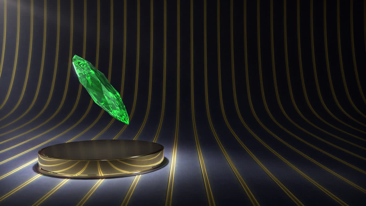 에메랄드 배경 루프 럭셔리