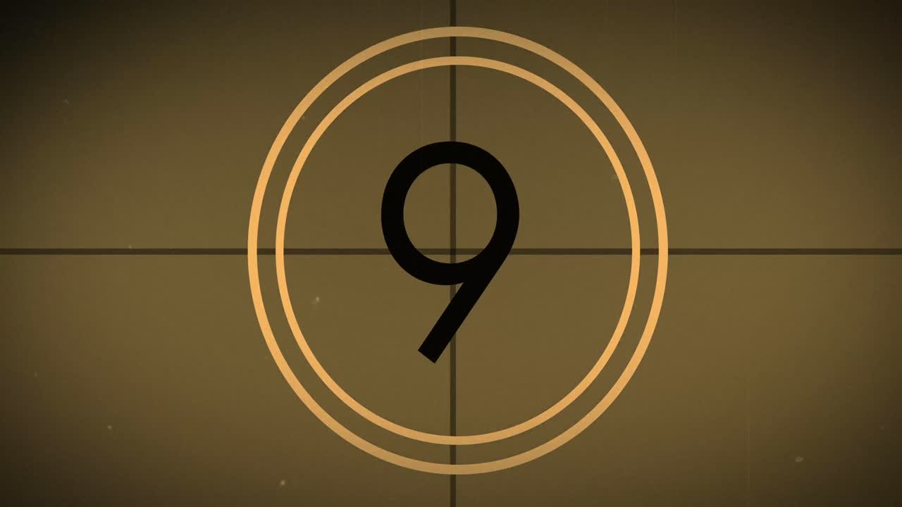 video generado digitalmente del temporizador de cuenta atrás