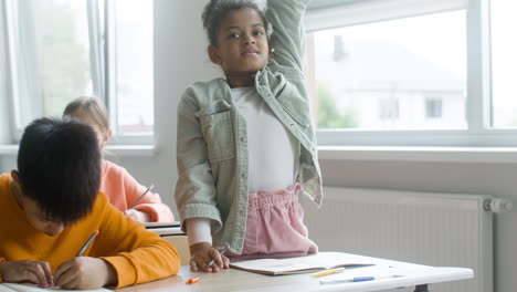 student at the classroom.