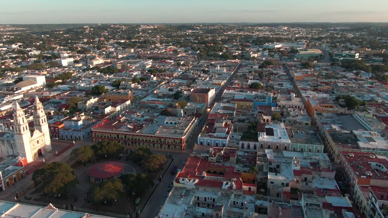 Meksika'da Sahil Kenarındaki Campeche Şehri