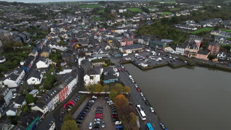 aerial view of kinsale, cork county, ireland