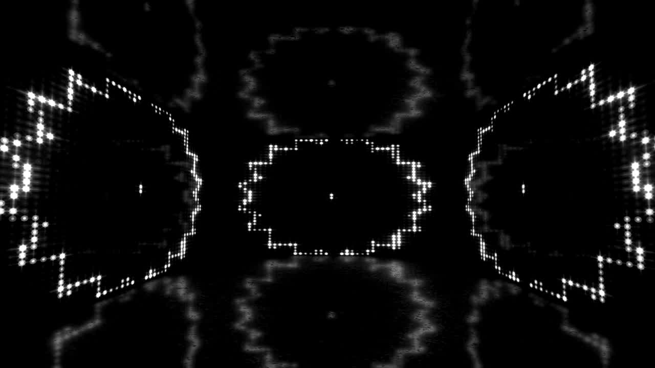 4k Glowing Stage white Neon Lights - Loopable stock video