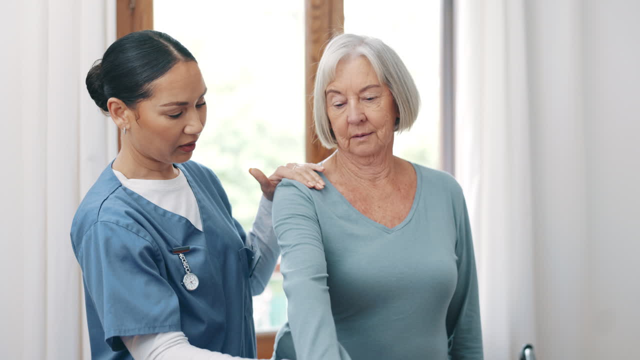 물리치료사, 여성 및 스트레칭 환자