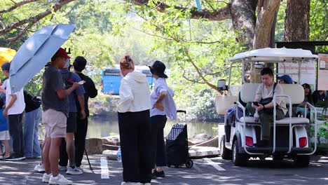 production team working at chonburi zoo location