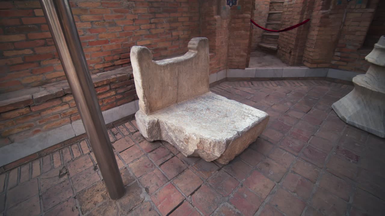 samarkand, el patio del mausoleo de amir temur, uzbekistán, construido en 1404, video 40 de 46