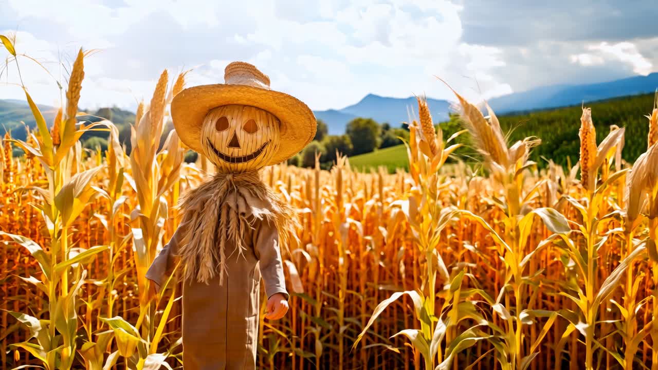 모자 를 입고 옥수수  에 있는 새끼 새끼