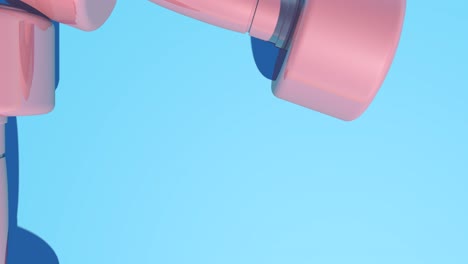 3d-pink-model-of-Iron-weights