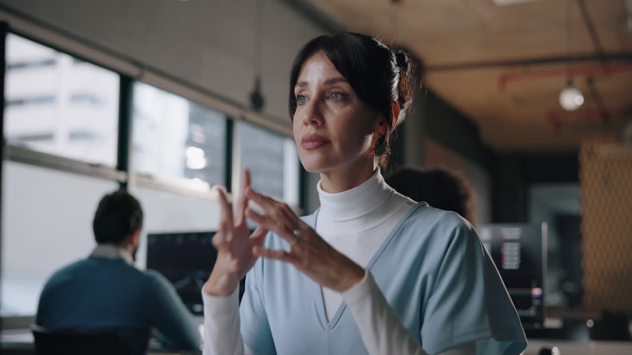 Professional Woman Smiling in Office