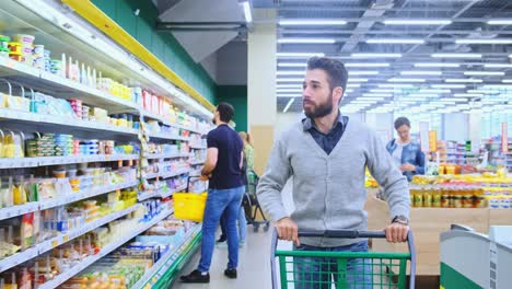 shopping at the grocery store