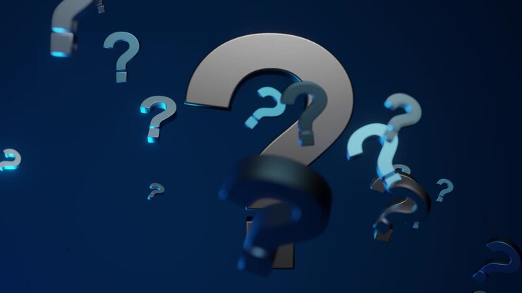Question marks fly up loop concept of searching and answers