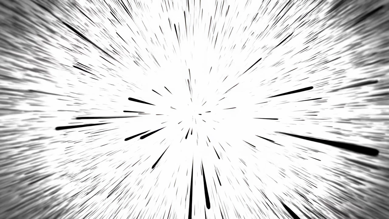 Radial Starburst Lines Racing Outward, Intense Monochrome Streaks Create Hyperspace Tunnel Sensation,