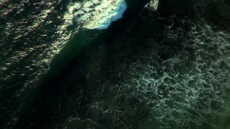 poderosas olas del océano desde arriba